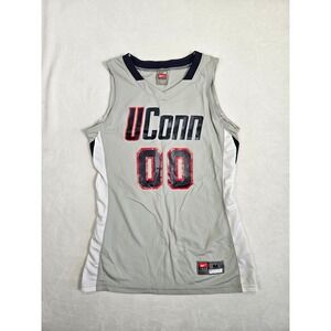 Nike UConn Huskies Basketball Jersey‎ NCAA Tank Top Sleeveless Gray Medium